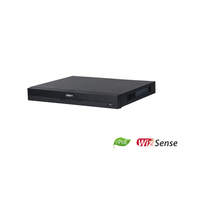 Enregistreur IP | 16 canaux PoE | Rés. 32 Mpx max | IA