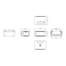 Armoire Rack murale de 19" 4U
