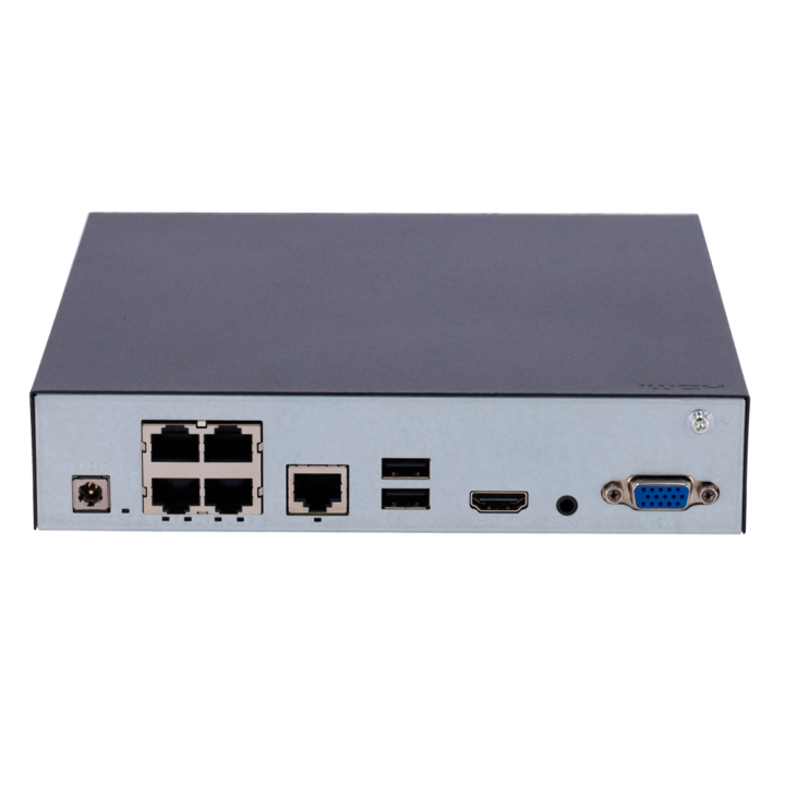 Enregistreur IP | 4 canaux PoE | Rés. 6 Mpx max.