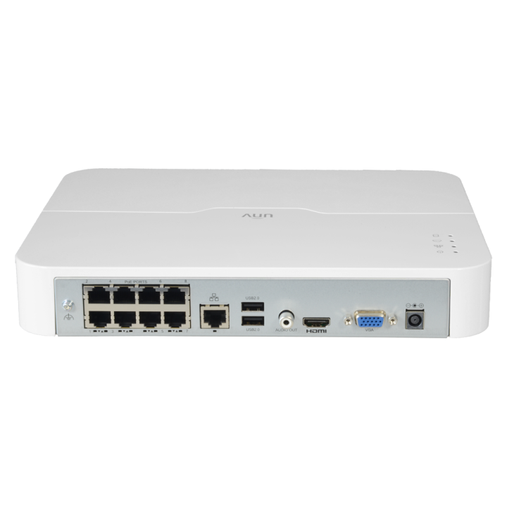 Enregistreur IP | 8 Canaux PoE | Rés. Max 8 Mpx