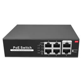 Switch 4 ports PoE + 2 Uplink RJ45