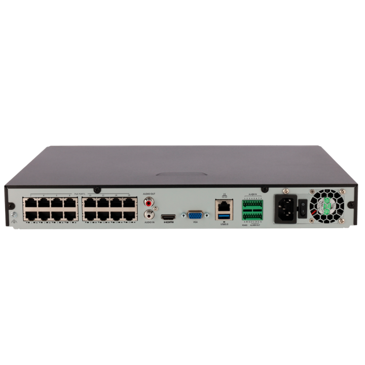 Enregisteur IP |16 Canaux | Rés. max 16Mpx