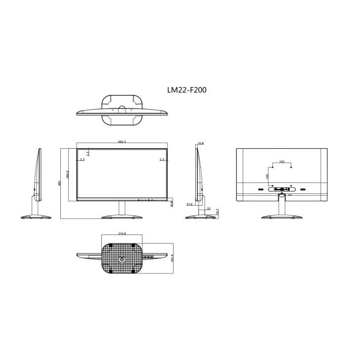 Écran LED 21.5'' Dahua