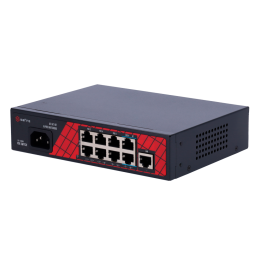 Switch de bureau Hi-PoE  8 ports PoE + 1 Uplink RJ45