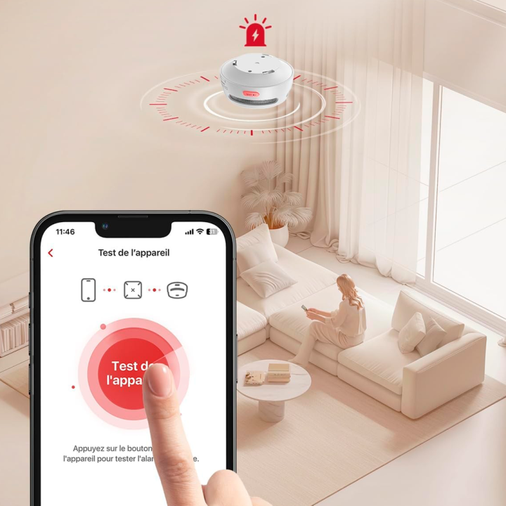 Centrale de communication pour détecteurs d'incendie