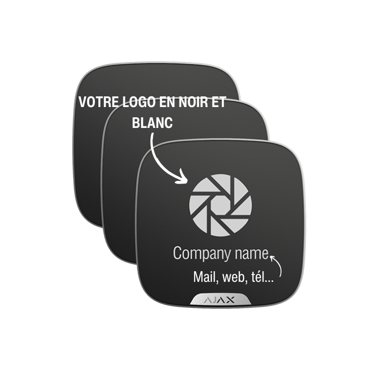 Lot de 10 couvercles personnalisables pour sirènes extérieures