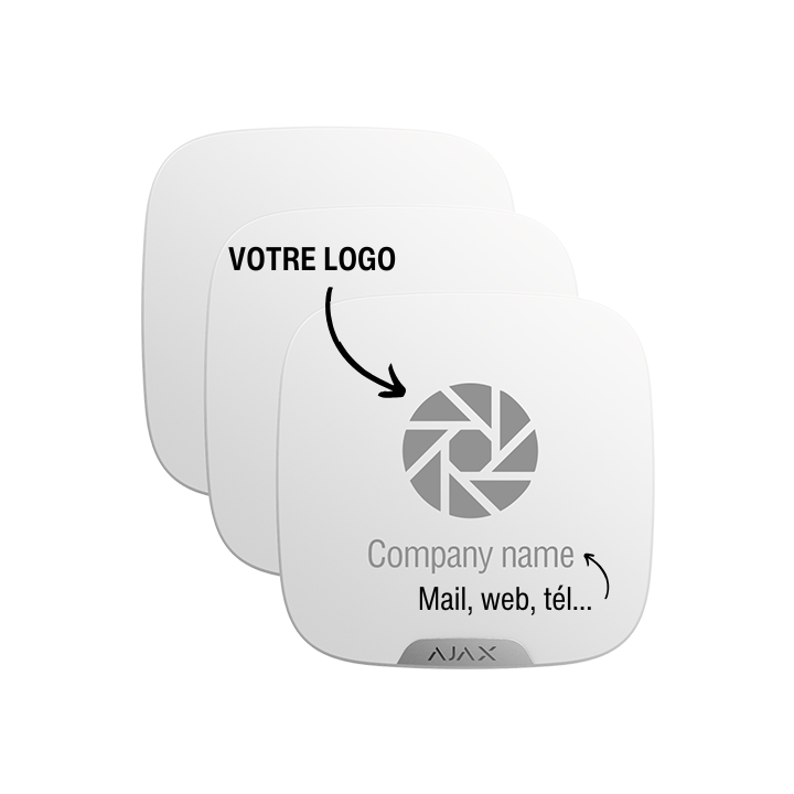 Lot de 10 couvercles personnalisables pour sirènes extérieures
