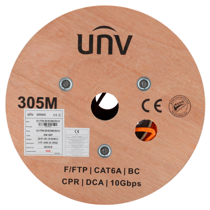 Câble F/FTP Cat. 6A 300 m.