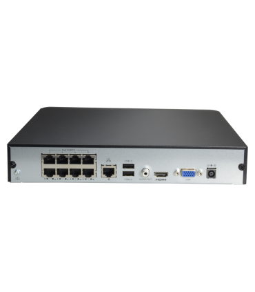 Enregistreur IP | 8 canaux PoE | Rés max. 8 Mpx