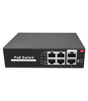 Switch 4 ports PoE + 2 Uplink RJ45