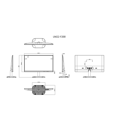 Écran LED 21.5'' Dahua