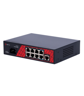Switch de bureau Hi-PoE  8 ports PoE + 1 Uplink RJ45