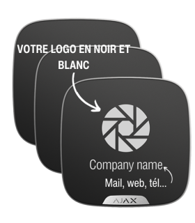BRANDPLATES-B (Lot de 10 couvercles personnalisables)