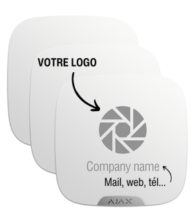 BRANDPLATES-W (Lot de 10 couvercles personnalisables)