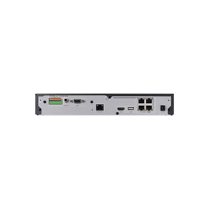 Enregistreur IP | 4 canaux PoE | Rés. max. 8 Mpx