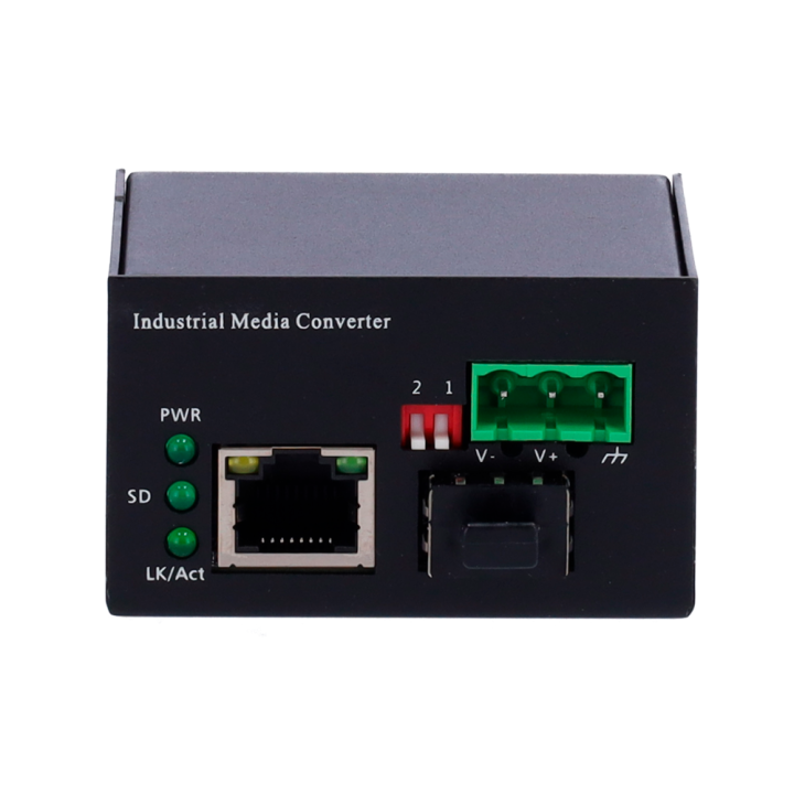 Convertisseur de média industriel compact