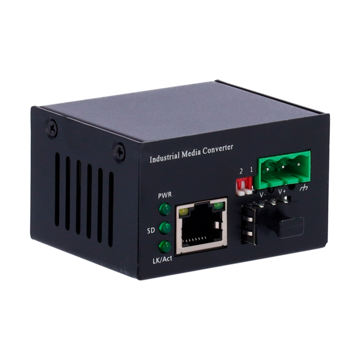 Convertisseur de média industriel compact