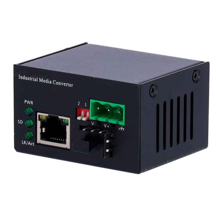Convertisseur de média industriel compact