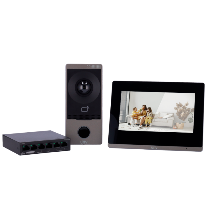 Kit d'interphone vidéo IP et Wifi Uniview