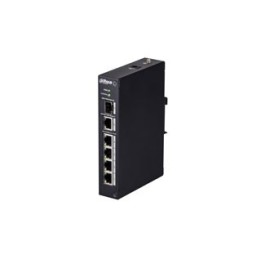 Switch industriel 6 Ports | 4 ports PoE | Montage sur Rail Din