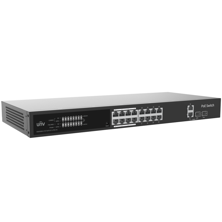 Switch administrable 16 ports PoE/PoE+