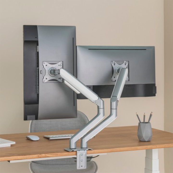 Support de bureau pour double écran