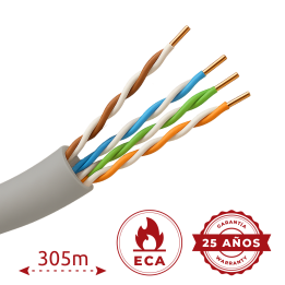 Câble UTP catégorie 5E | Certifié CPR ECA | 300 mètres