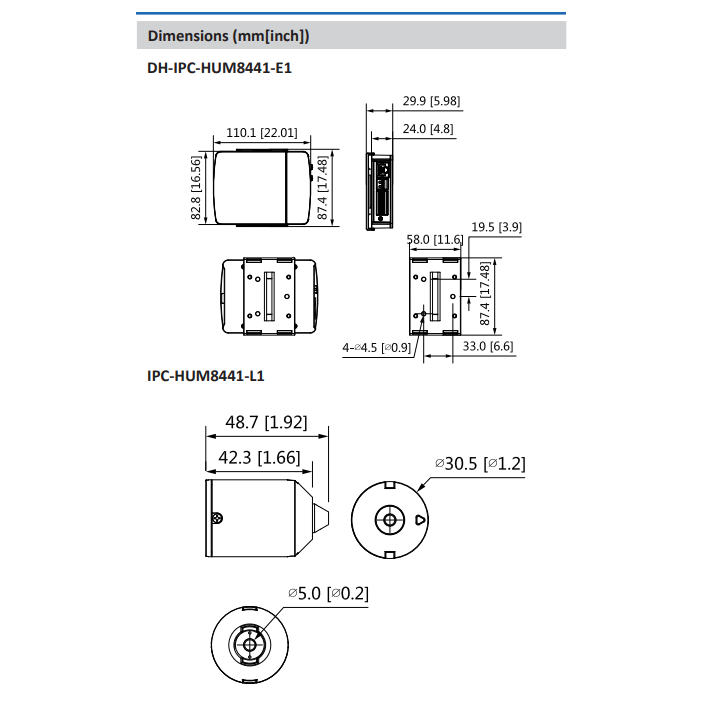 Kit caméra IP PoE espion | 4 Mpx | Micro