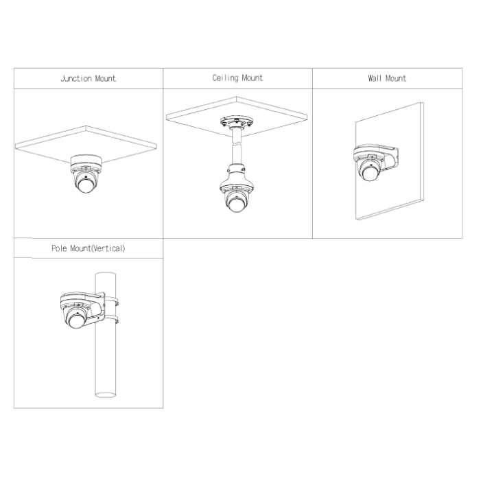 Caméra IP 4 Mpx PoE| Obj. 2.8 mm