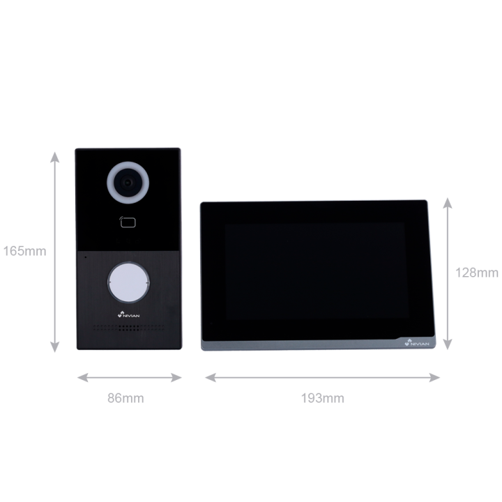 Kit interphone vidéo Nivian 2 fils