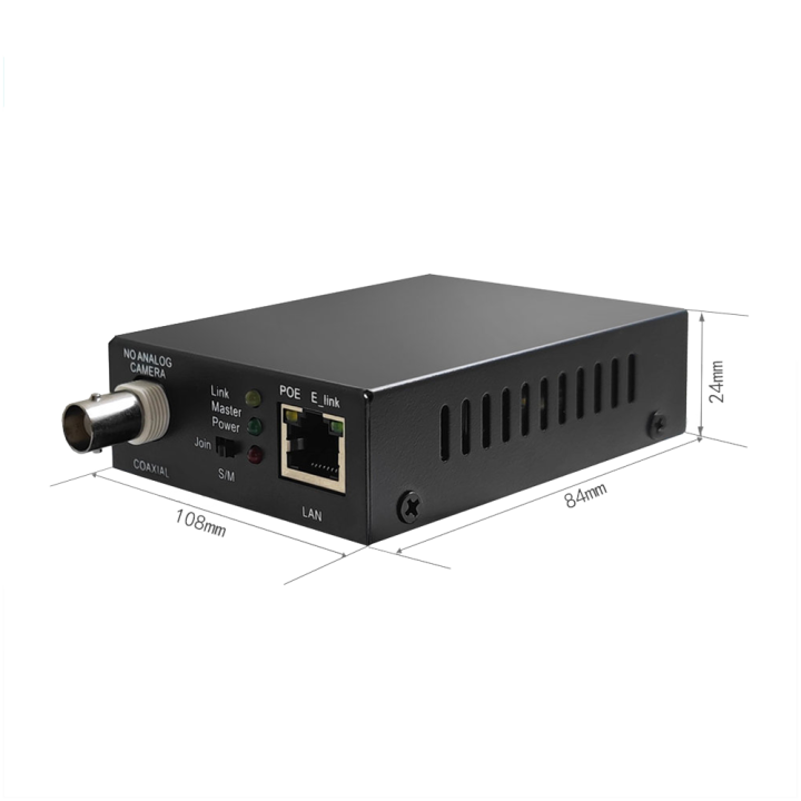 Prolongateur PoE pour câble coaxial