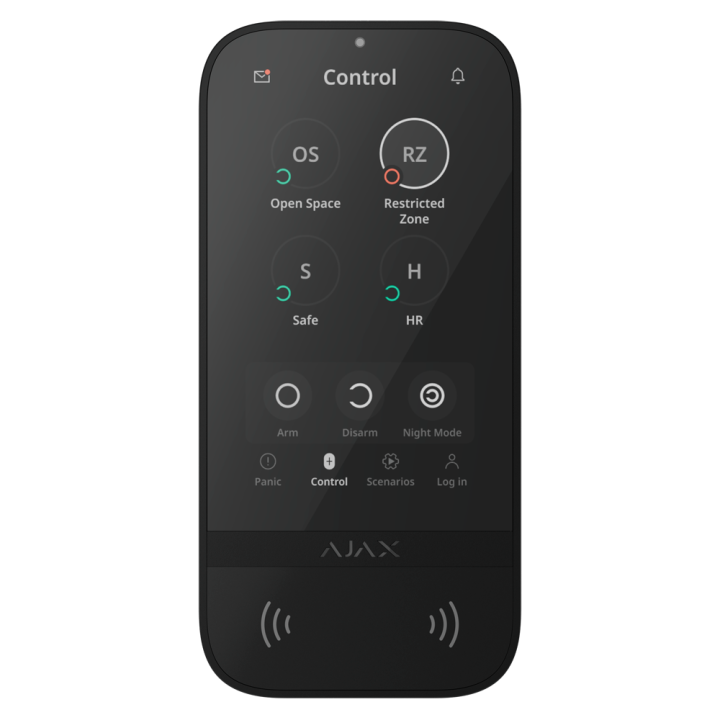 Clavier à écran tactile IPS et lecteur RFID Grade 3 Ajax