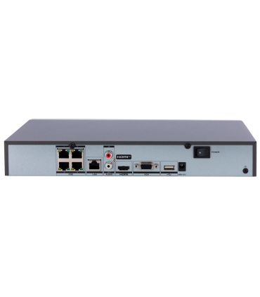 Enregistreur 4 canaux PoE | Rés. 12 Mpx