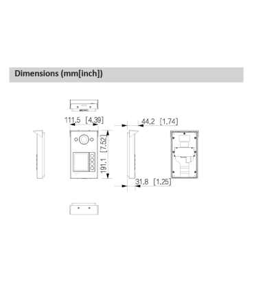 Interphone extérieur 4 bouttons d'appel | IP & Wifi