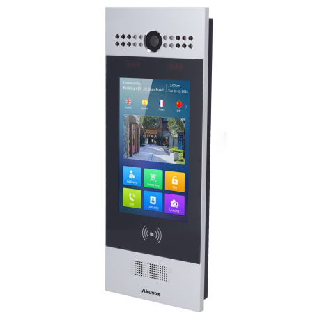 Interphone vidéo IP avec 3 caméra Mpx multiappartements