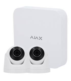 Kit NVR 8 canaux+2 caméras TurretCam Ajax 5 Mpx