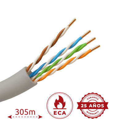 Câble UTP catégorie 5E | Certifié CPR ECA | 300 mètres
