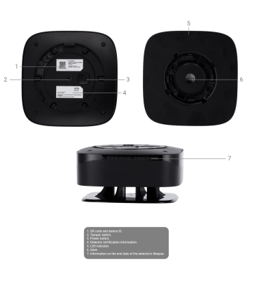 Détecteur de CO Ajax | Piles remplaçables