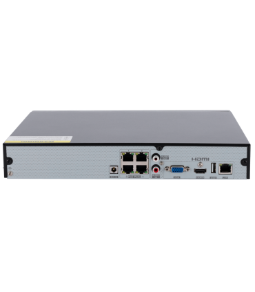 Enregistreur 4 Canaux PoE | Rés. Max. 8 Mpx