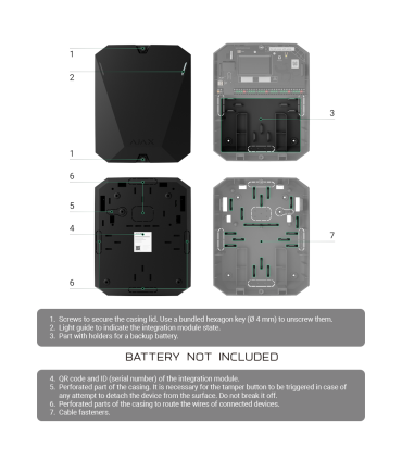 Extenseur de zones filaires via radio Grade 3 Ajax
