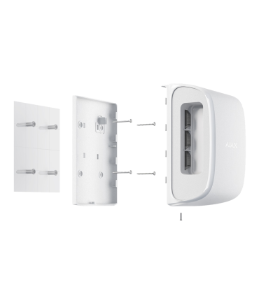Détecteur extérieur type double rideau Grade 2 Ajax