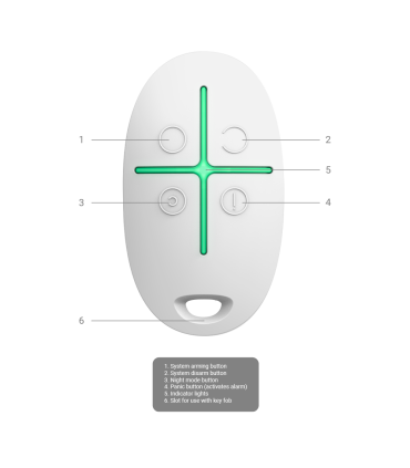 Télécommande sans fil Certifiée NFA2P et Grade 2 Ajax