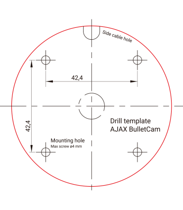 Caméra IP Bullet Ajax| 5 Mpx | Obj. 4 mm