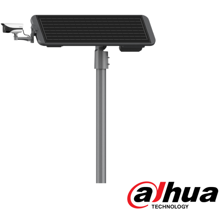 Kit caméra IP 2 mpx avec panneau solaire et fixation