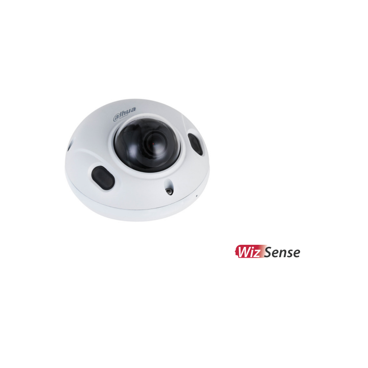 Caméra Dôme plat IP PoE| 4 Mpx | Obj. fixe